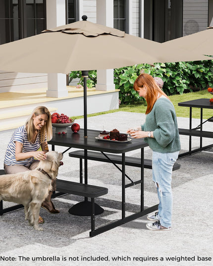 Giantex Picnic Table Bench Set for 4 People