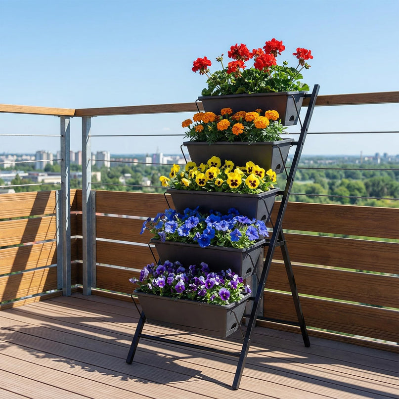Giantex 5-Tier Vertical Garden Planter w/Drainage System & Removable Tray (1/2)