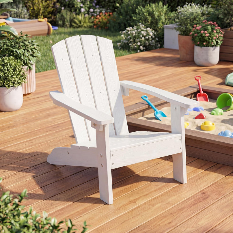 Giantex HIPS Kids Adirondack Chair - All-Weather Lawn Toddler Chair with Ergonomic Design