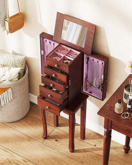 Giantex Standing Jewelry Armoire Cabinet with 4 Drawers