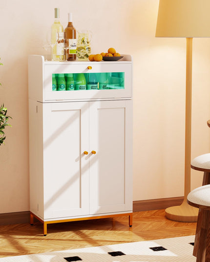 Giantex Sideboard Buffet Cabinet with LED Light