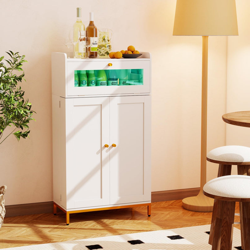 Giantex Sideboard Buffet Cabinet with LED Light