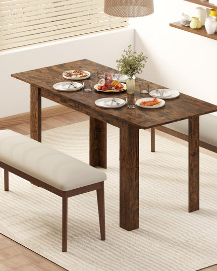 Giantex Table de Salle à Manger Extensible 119-157 cm pour 4-8 Personnes, Table de Ferme