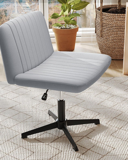 Giantex Armless Cross Legged Office Chair No Wheels for Home