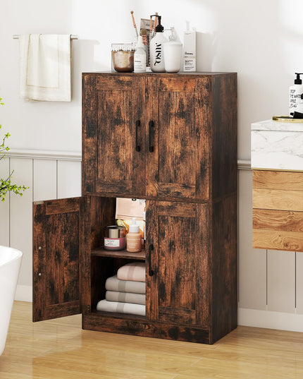 Meuble de Rangement pour Salle de Bain Giantex 110,5 cm