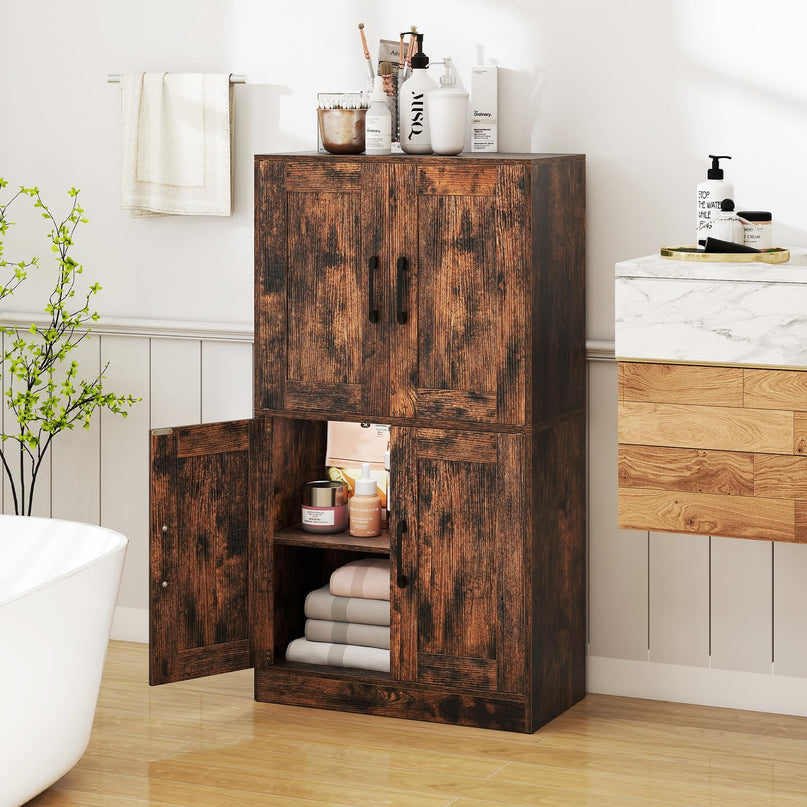 Giantex Bathroom Cabinet 43.5” Storage Cabinet