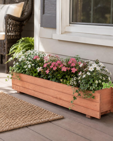 Giantex 36" x 7" x 6.5" Raised Garden Bed for Planting Garden Backyard Patio