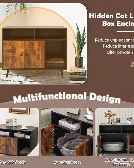 Giantex Cat Litter Box Enclosure
