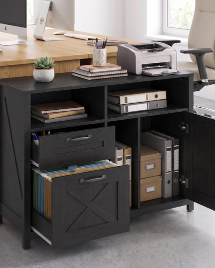 GIANTEX File Cabinet with 2 Drawers for Letter/A4 (37.5"x13"x28.5")
