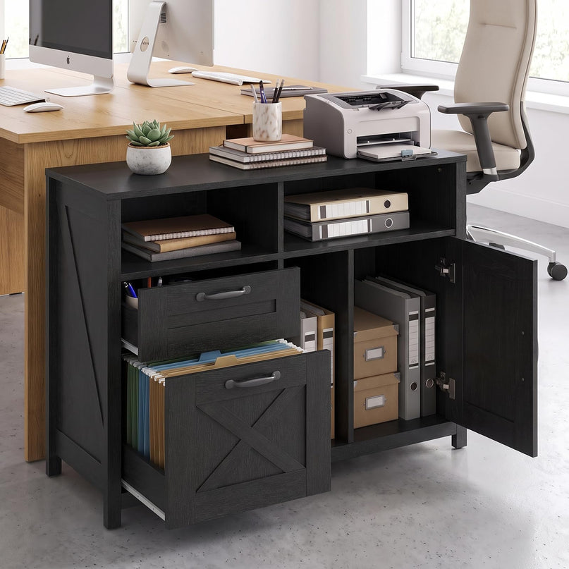GIANTEX File Cabinet with 2 Drawers for Letter/A4 (37.5"x13"x28.5")