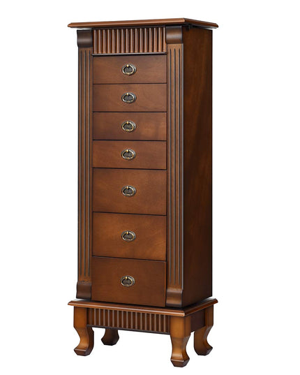 Standing Jewelry Armoire Cabinet Storage Chest - Giantex