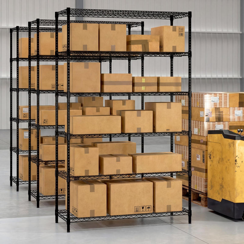 Giantex 6-Tier Storage Shelves | Heavy Duty Metal Shelving Unit for Kitchen Garage Pantry