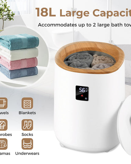 Giantex Towel Warmer Large Towel Heater with LED Display & Auto Shut Off