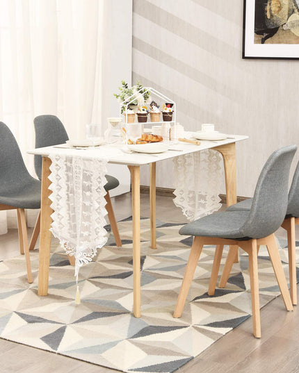 Giantex Set of 2 or 4 Modern Fabric Dining Chairs, Upholstered Accent Chair, Grey