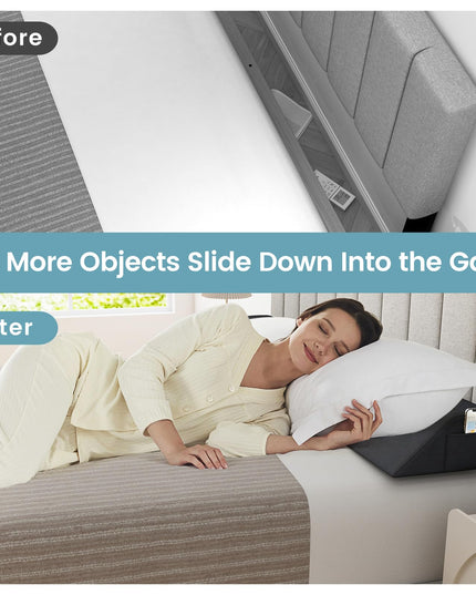 Giantex Bed Wedge Pillow for Headboard Gap Filler