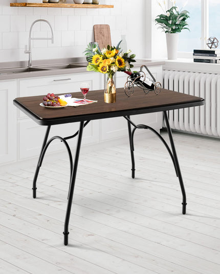 Giantex Rectangular Dining Table - Industrial Kitchen Table