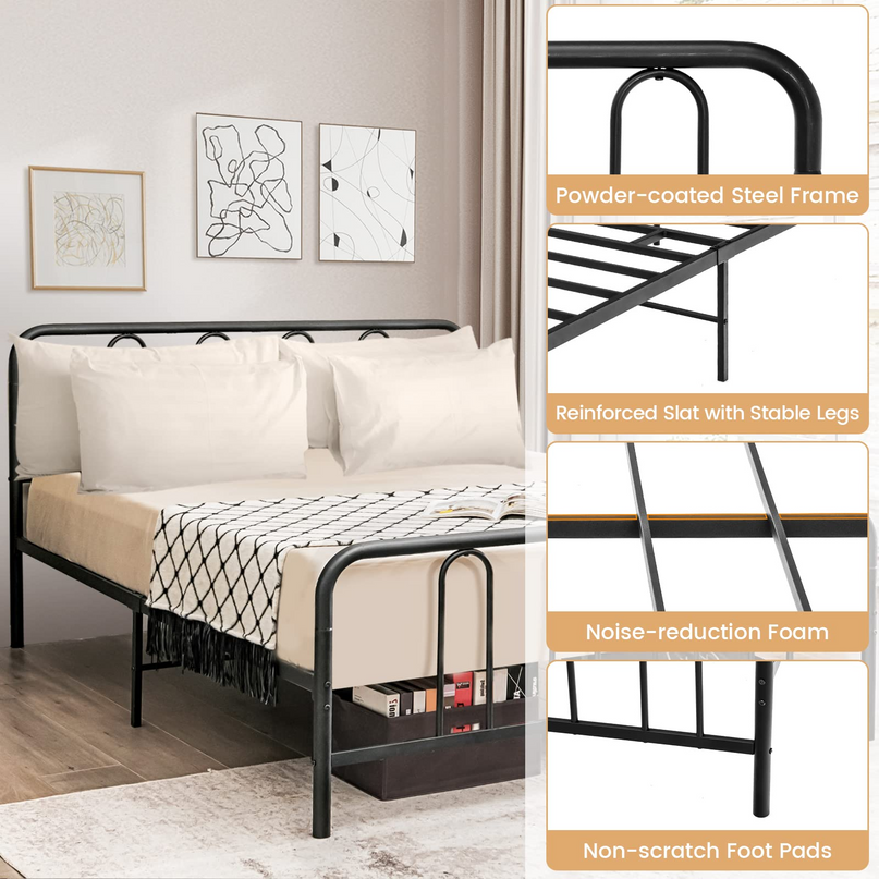 Giantex Full Size Metal Bed Frame, Modern Bed Frame