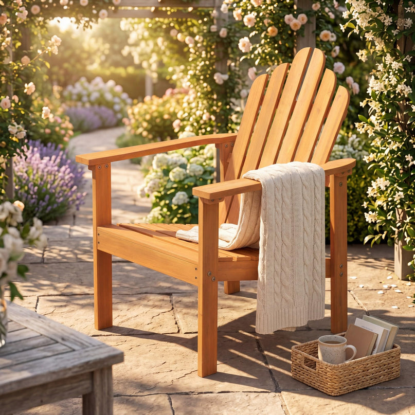 Giantex Stackable Adirondack Chair for Garden & Lawn