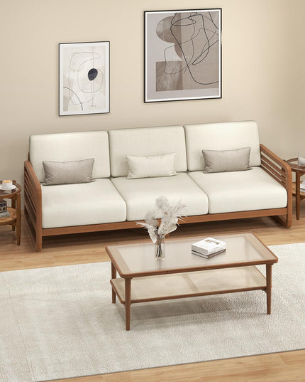 Rattan Round End Table - Giantex