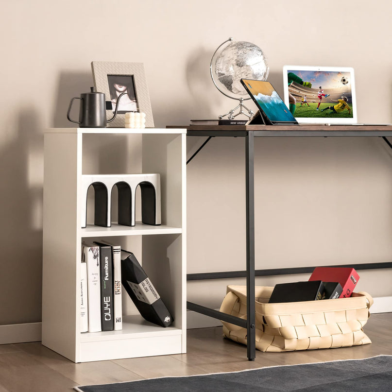 Giantex 2-Pcs 2-Tier White Bookshelf