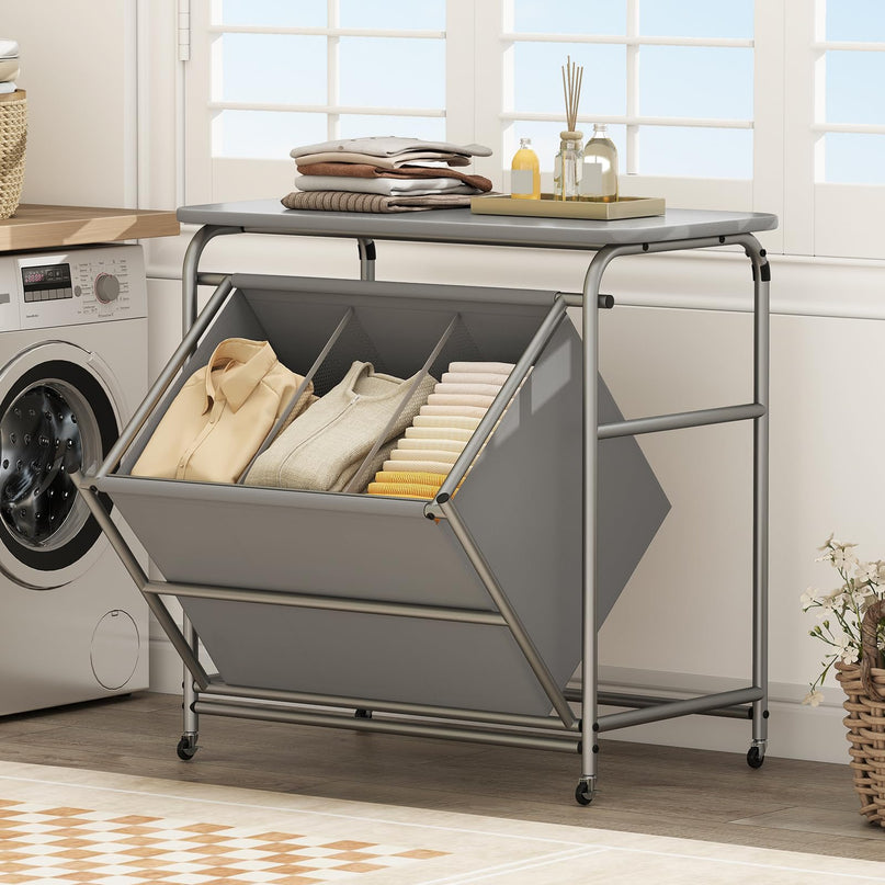 Giantex Laundry Sorter with Foldable Ironing Board