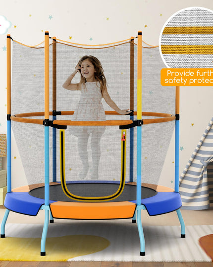 Giantex 48" Trampoline for Kids Toddler Trampoline with Safety Enclosure Net