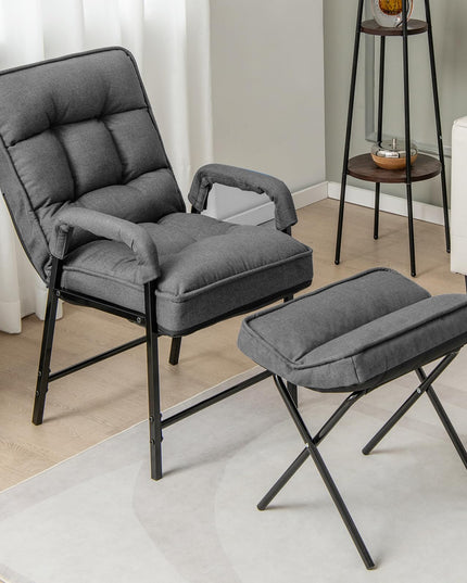 Giantex Modern Accent Chair with Ottoman