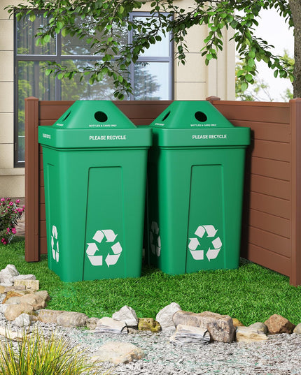 Giantex Air Conditioner Fence 2/4 Panels - 48''W x 36''H Outdoor Privacy Screen Trash Can Enclosure with 3 Stakes