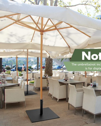 42lbs Patio Umbrella Base, Suitable for 1.6''-1.9'' Umbrella Poles
