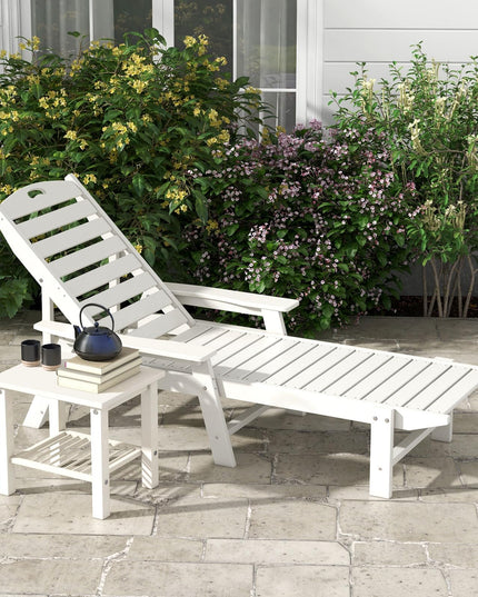 Giantex Lounge Chair Outdoor, Oversized Chaise Lounge Chair with 4-Position Backrest