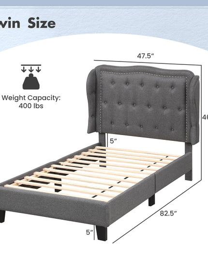 Giantex Twin Bed Frames with Headboard
