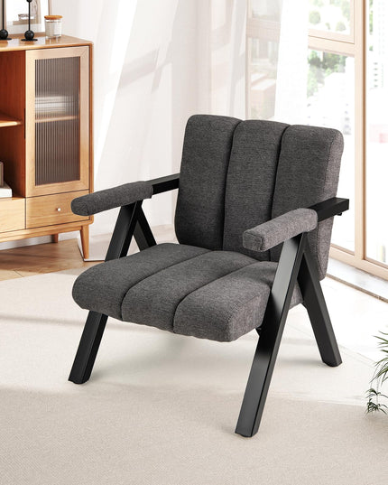 Giantex Mid-Century Modern Accent Chair Comfy Oversized Reading Chair