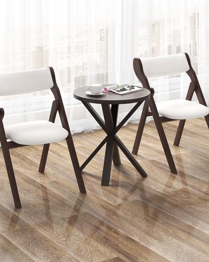 Giantex Folding Dining Chairs, Upholstered Kitchen Chairs w/Comfy Padded Backrest & Seat