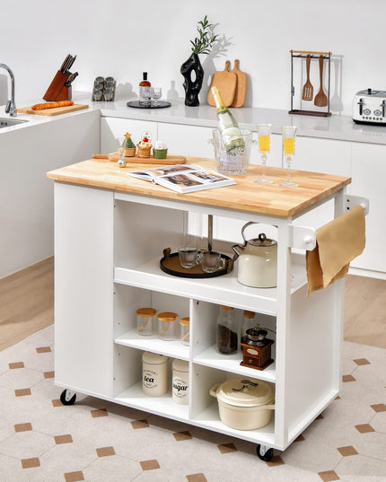 Mobile Kitchen Island Cart - Giantex