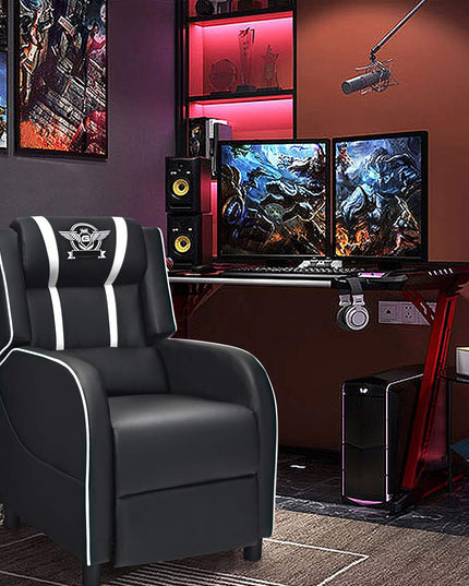 Gaming Recliner Chair, Racing Style Single Recliner Sofa - Giantex