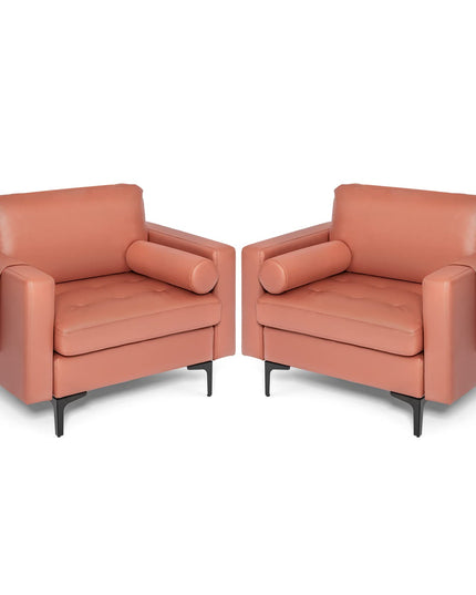 Giantex Sofa Chair, Accent Armchair w/Comfy Cushion