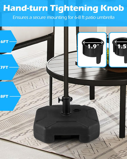 Giantex  - Heavy Duty HDPE Market Table Umbrella Pole Holder for Outdoor