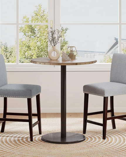 Giantex Modern Bar Stools Set of 2/4 26" Upholstered Counter Height Bar Stools