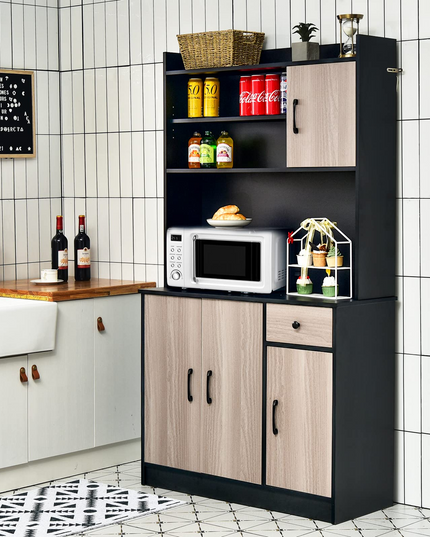 Giantex Buffet Hutch Cabinet, Kitchen Hutch Sideboard, Buffet Pantry on Island