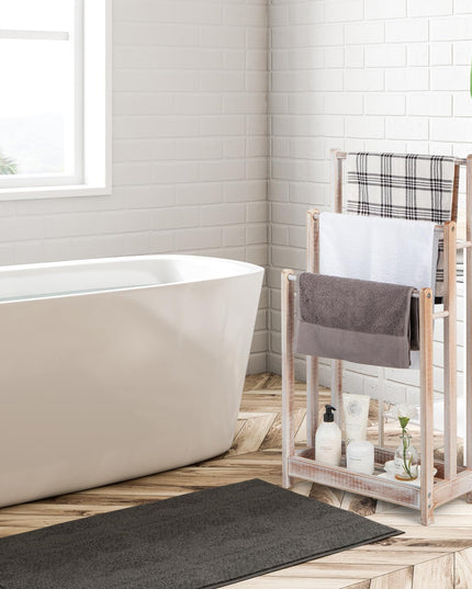 Giantex Towel Rack for Bathroom - 3 Tier Freestanding Towel Racks with Storage Shelf