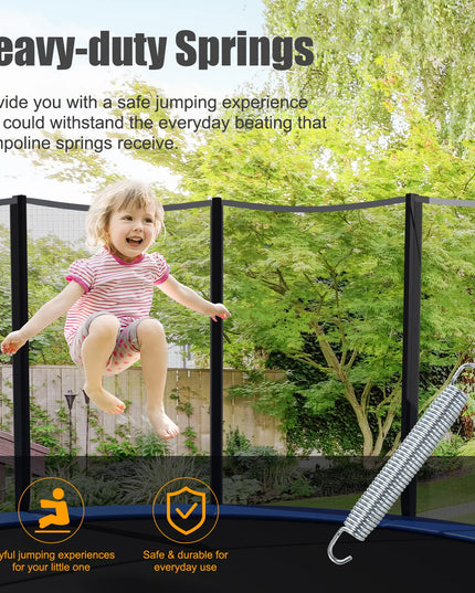 Giantex 7'' Heavy-Duty Galvanized Trampoline Springs