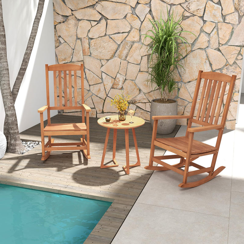 Giantex Outdoor Rocking Chair, High Back Patio Rocker