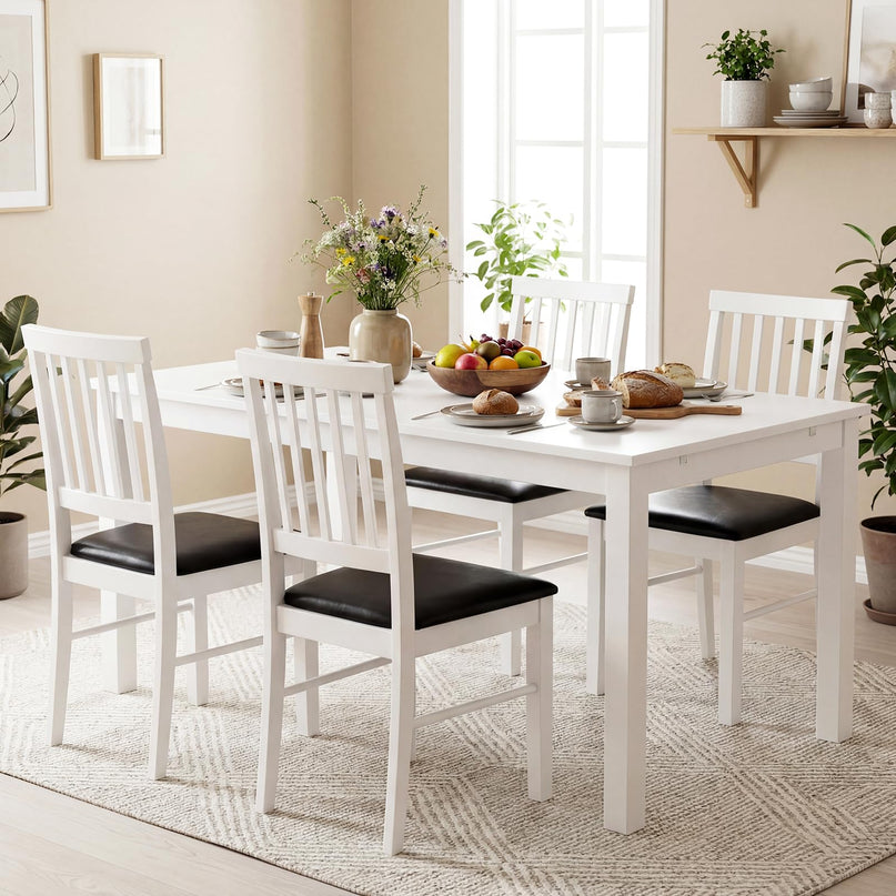 Giantex Modern Mid Century Dining Room Chairs with Hollowed Backrest