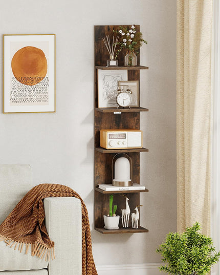Étagère murale de rangement en bois Giantex pour chambre à coucher
