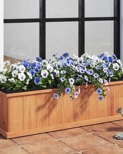 Giantex Outdoor Raised Garden Bed Set of 1/2 (40” x 13” x 12” )