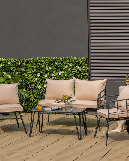 Giantex 4 Piece Patio Conversation Set