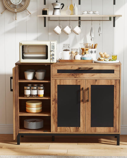 Giantex 48" Buffet Cabinet with Storage | 3-Door Large Farmhouse Sideboard with Drawer