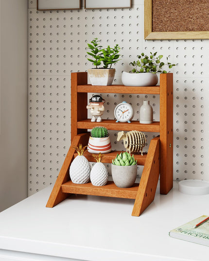 Giantex 4 Tier Small Tabletop Ladder Shelf for Succulents