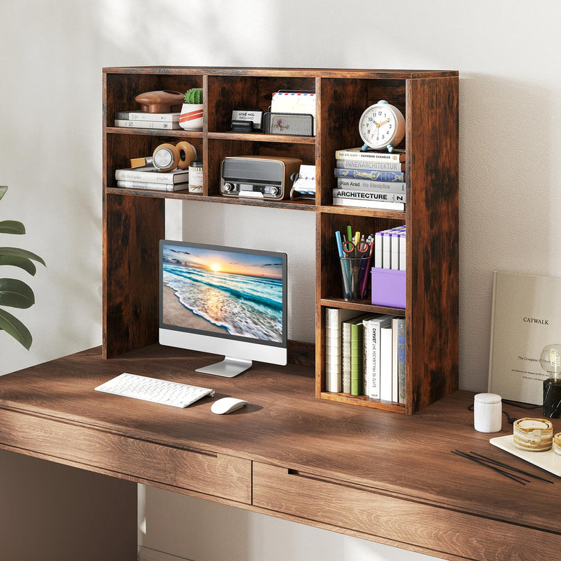 Giantex Desktop Bookshelf for Dorm College Office Home