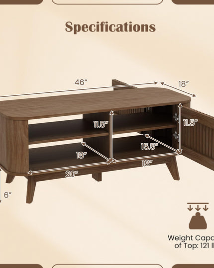 Giantex Rectangle Coffee Table with Storage